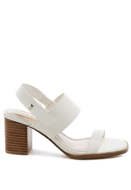  WOMEN'S RAG&CO GERTUDE SLINGBACK BLOCK HEEL LEATHER SANDAL| ZARNESH