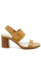  WOMEN'S RAG&CO GERTUDE SLINGBACK BLOCK HEEL LEATHER SANDAL| ZARNESH