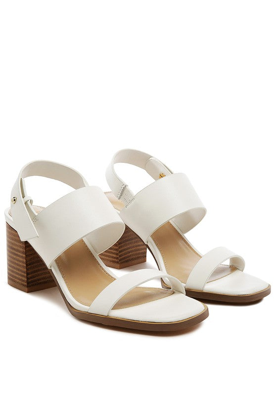  WOMEN'S RAG&CO GERTUDE SLINGBACK BLOCK HEEL LEATHER SANDAL| ZARNESH