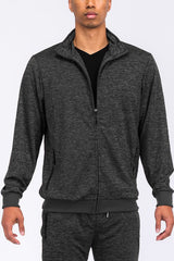 Men Marbled Track Jacket | Zarnesh