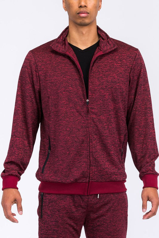 Men Marbled Track Jacket | Zarnesh