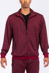 Men Marbled Track Jacket | Zarnesh
