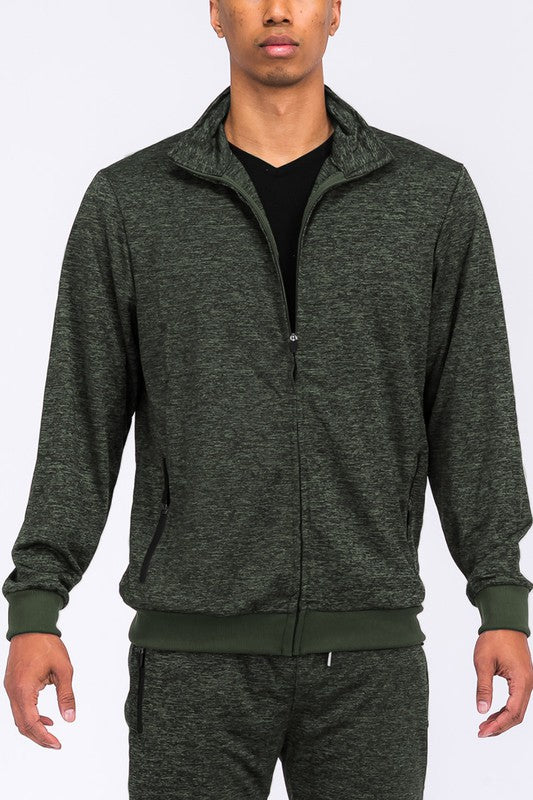 Men Marbled Track Jacket | Zarnesh