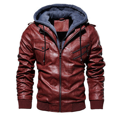 Winter Fashion Motorcycle Leather Jacket | Slim Fit, Oblique Zipper, and Streetwear Elegance