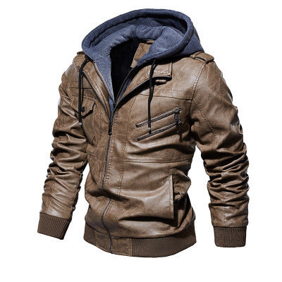 Winter Fashion Motorcycle Leather Jacket | Slim Fit, Oblique Zipper, and Streetwear Elegance