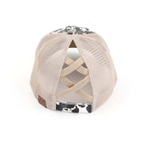 Women's CC Cow Print Pony Cap | Zarnesh