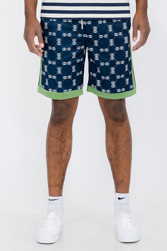 Men Double O Tape Casual Sweat Shorts | Zarnesh