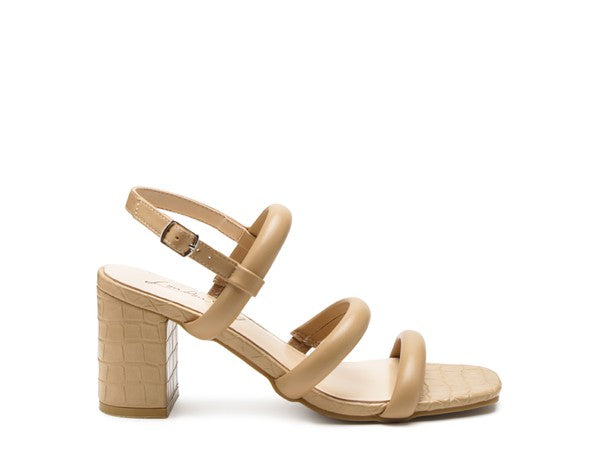 WOMEN'S SLATER CROC SLINGBACK BLOCK SANDALS |ZARNESH