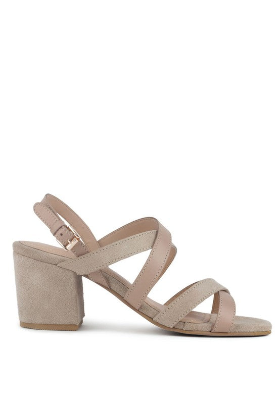 Women's Mon Lapin High Block Heel Leather Sandal | Zarnesh