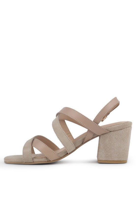 Women's Mon Lapin High Block Heel Leather Sandal | Zarnesh