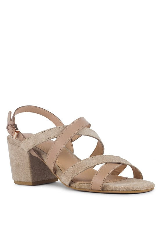 Women's Mon Lapin High Block Heel Leather Sandal | Zarnesh