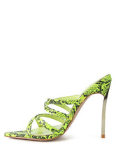 WOMEN'S NIGHTCLUB HIGH HEELED NEON ANIMAL SANDALS | ZARNESH