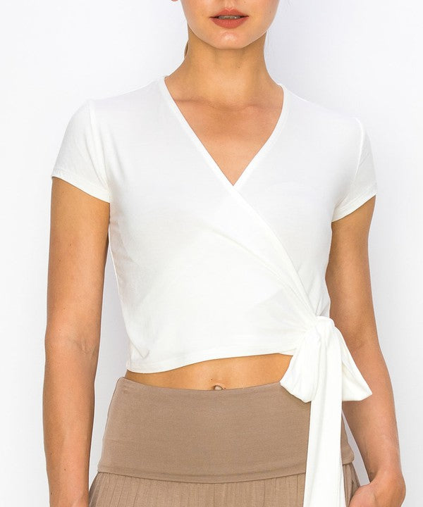 Women's Bamboo Wrap Crop Cam Sleeve | Zarnesh