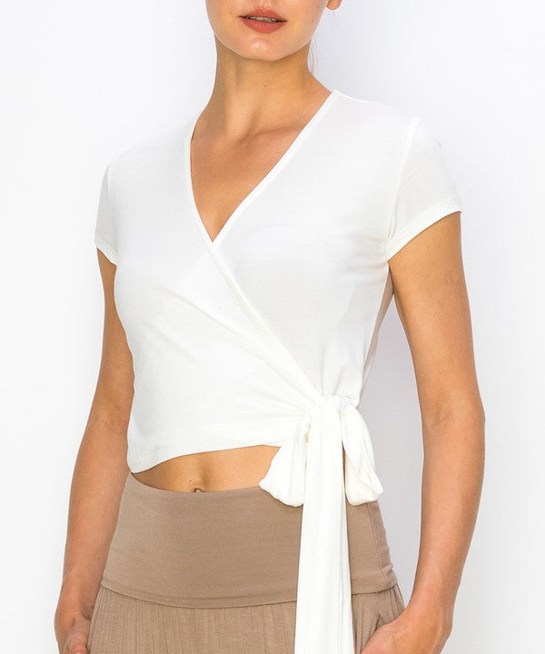 Women's Bamboo Wrap Crop Cam Sleeve | Zarnesh