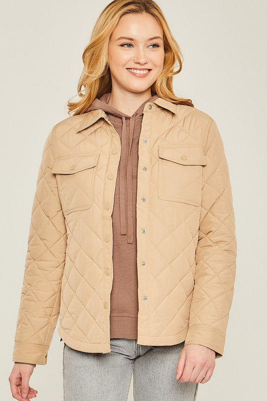 Women’s Woven Solid Bust Pocket Shacket | Zarnesh