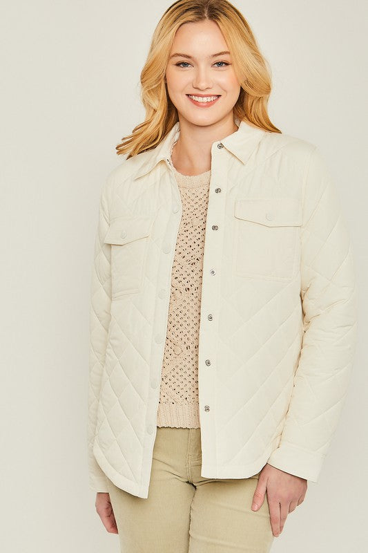 Women’s Woven Solid Bust Pocket Shacket | Zarnesh