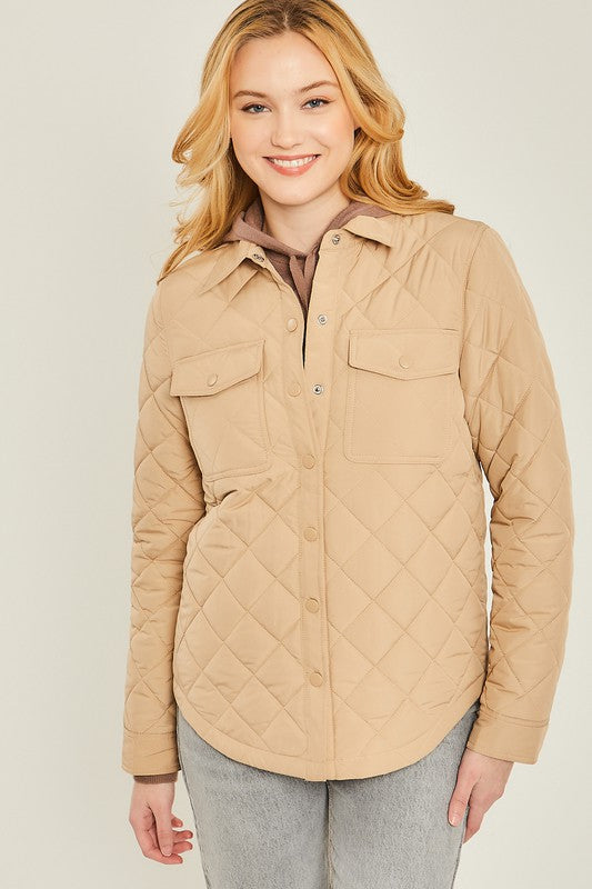 Women’s Woven Solid Bust Pocket Shacket | Zarnesh