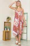 Women Regular Harem Loose Fit Patchwork Sleeveless Jumpsuit Zarnesh