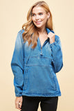 Women Ladies Denim Jacket with Hoodies | Zarnesh