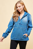 Women Ladies Denim Jacket with Hoodies | Zarnesh