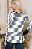 Women Front Twist Stripe Knit Top | Zarnesh