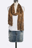 Women Ultra Suede Perforated Scarf | Zarnesh