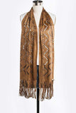 Women Ultra Suede Perforated Scarf | Zarnesh