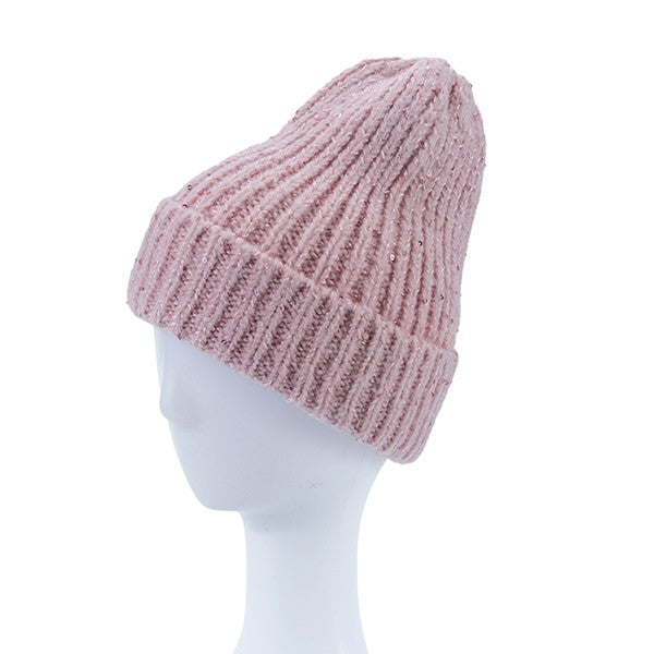 Women Knitted Sequin Beanie | Zarnesh