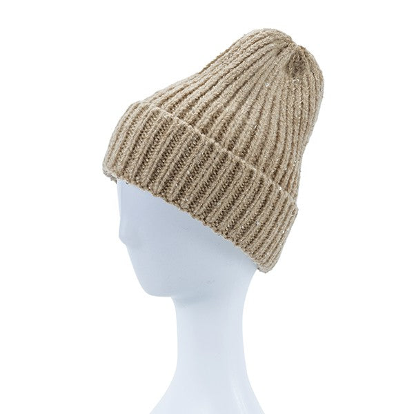 Women Knitted Sequin Beanie | Zarnesh