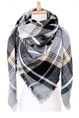 Women Mix Plaid Large Blanket Scarf | Zarnesh