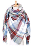 Women Large Plaid Blanket Scarf | Zarnesh

