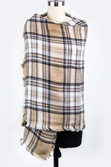 Women Mad For Plaid Large Square Shawl Scarf | Zarnesh