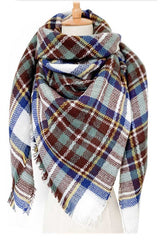 Women Mix Color Plaid Square Scarf | Zarnesh