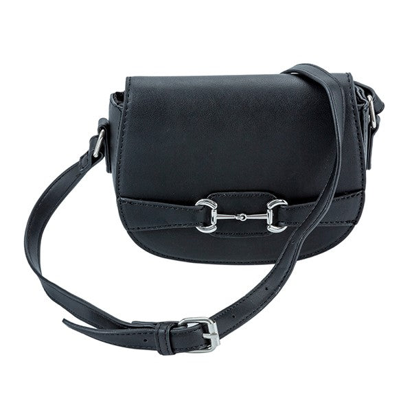 Women PU Leather Mini Saddle Crossbody Bag | Zarnesh