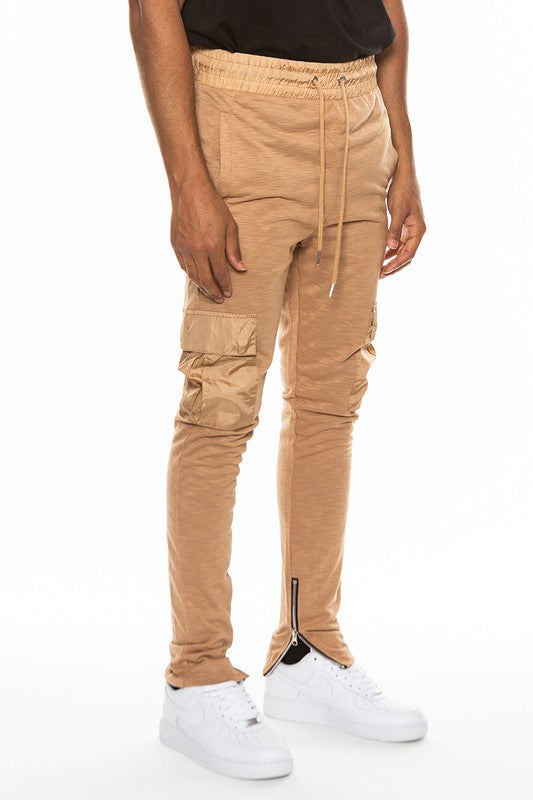 Men's Heathered Cotton Blend Joggers | Zarnesh