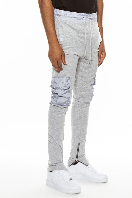 Men's Heathered Cotton Blend Joggers | Zarnesh