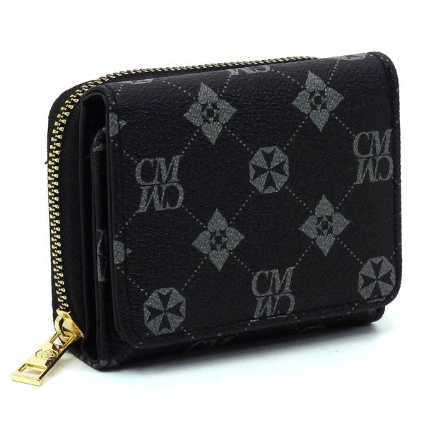 Women CM Monogram Tri-fold Wallet | Zarnesh