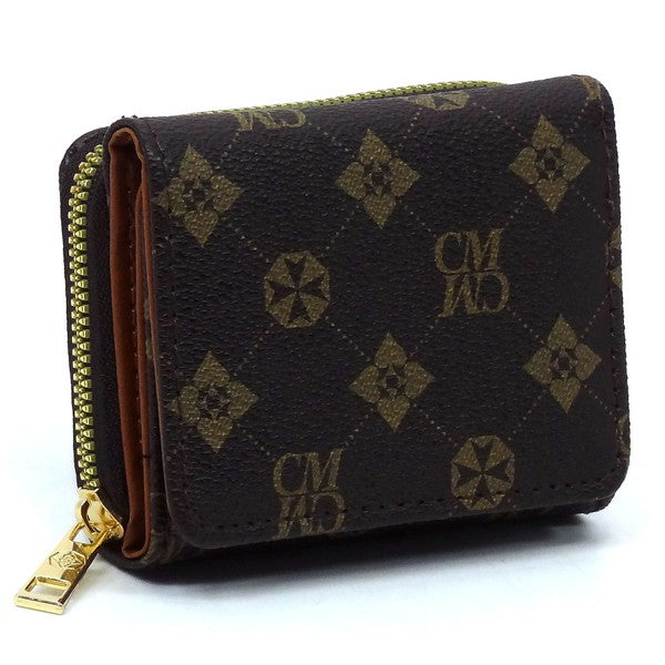 Women CM Monogram Tri-fold Wallet | Zarnesh