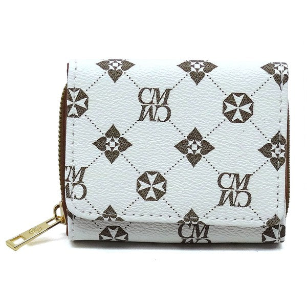 Women CM Monogram Tri-fold Wallet | Zarnesh