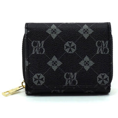 Women CM Monogram Tri-fold Wallet | Zarnesh