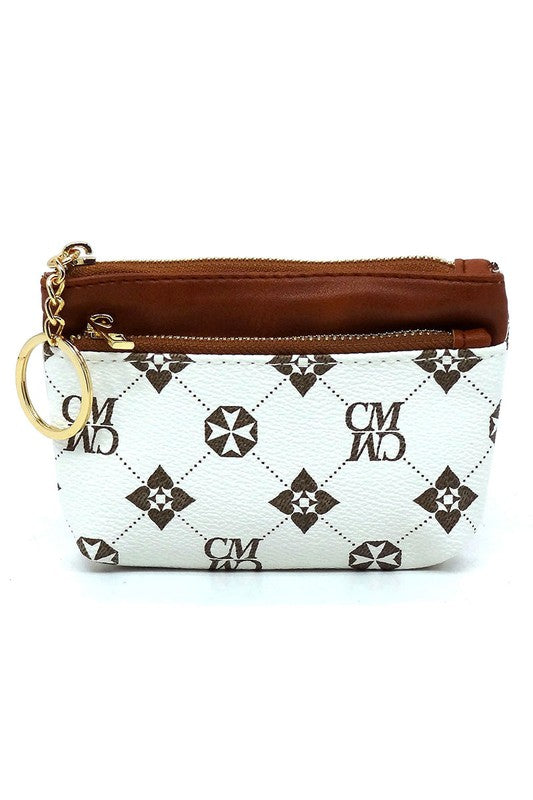 Women CM Monogram Keychain Coin Purse | Zarnesh