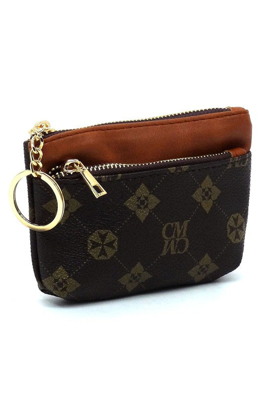 Women CM Monogram Keychain Coin Purse | Zarnesh