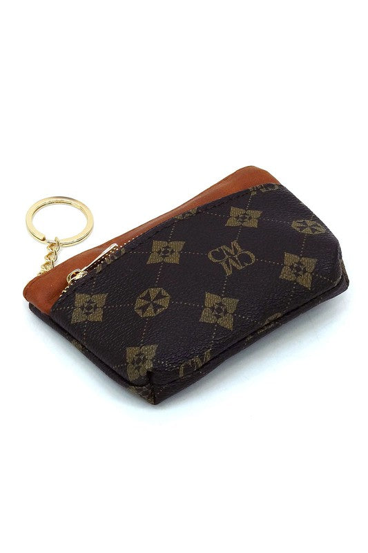 Women CM Monogram Keychain Coin Purse | Zarnesh