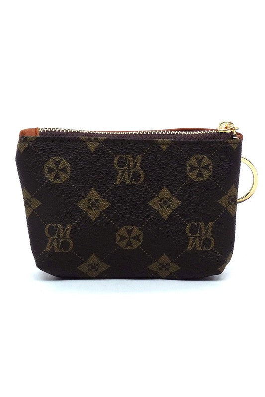 Women CM Monogram Keychain Coin Purse | Zarnesh