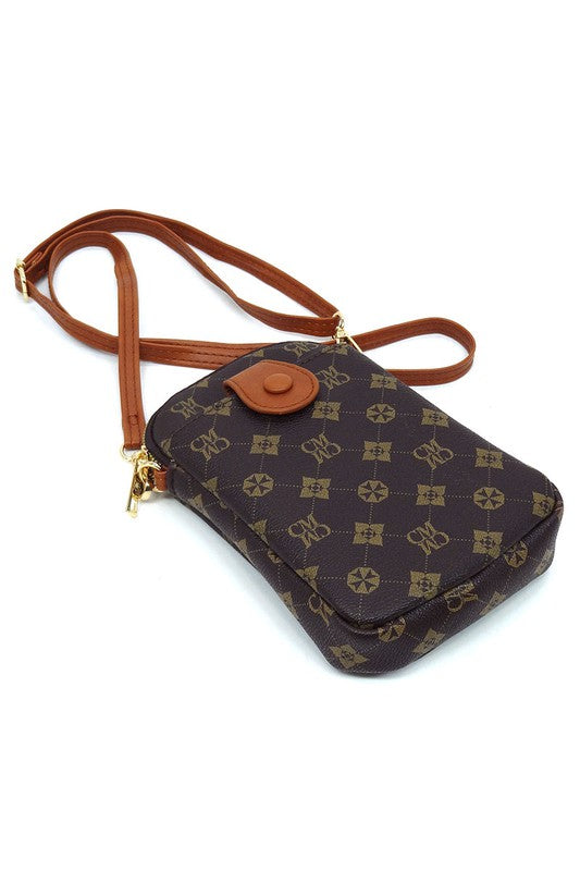 Women CM Monogram Mini Crossbody Bag Cell Phone Purse | Zarnesh