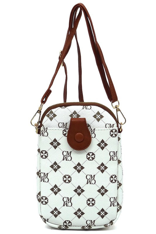 Women CM Monogram Mini Crossbody Bag Cell Phone Purse | Zarnesh