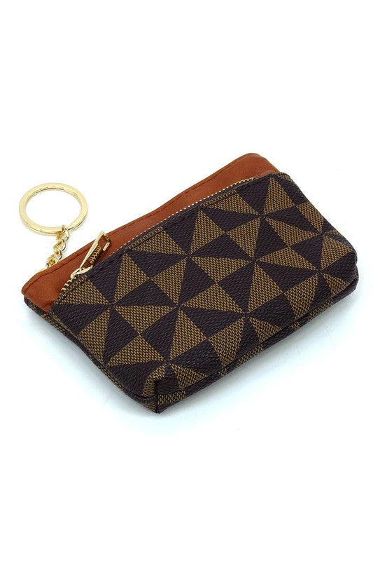 Women PM Monogram Keychain Coin Purse | Zarnesh