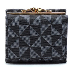 Women PM Monogram Kiss Lock Tri-fold Wallet | Zarnesh