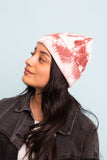 Women Tie Dye Cable Knit Beanie | Zarnesh - Zarnesh