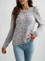 Women Long Sleeve Round Neck Sweater | Zarnesh